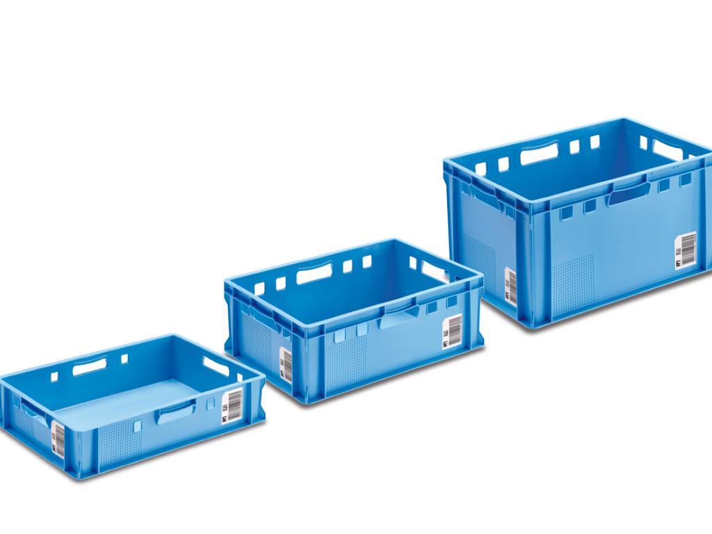 E Performance Behälter in der Fleischbranche